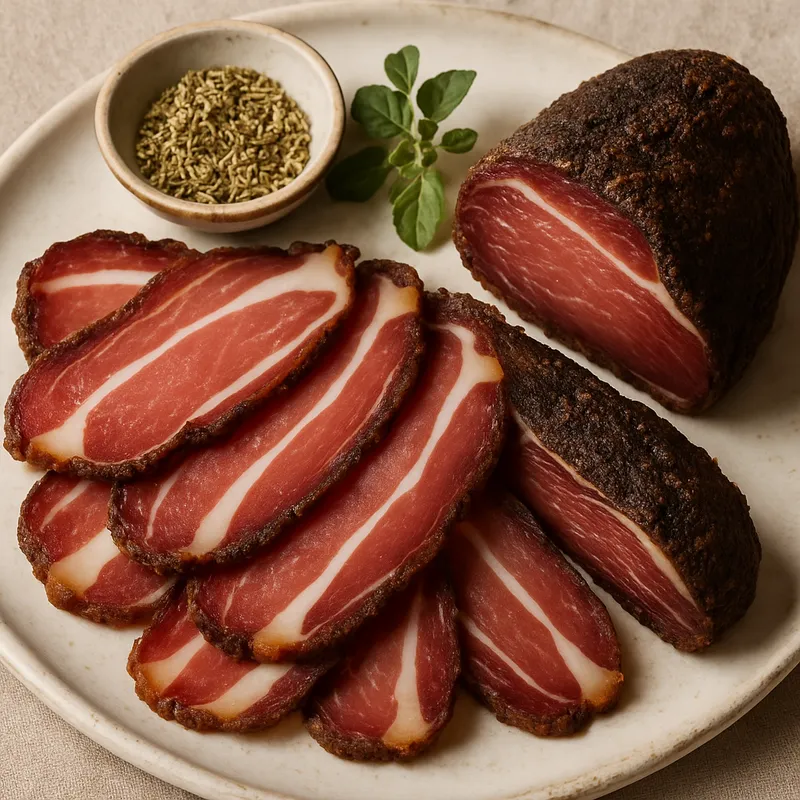 Mykonos Louza (Gepökeltes Schweinefleisch)