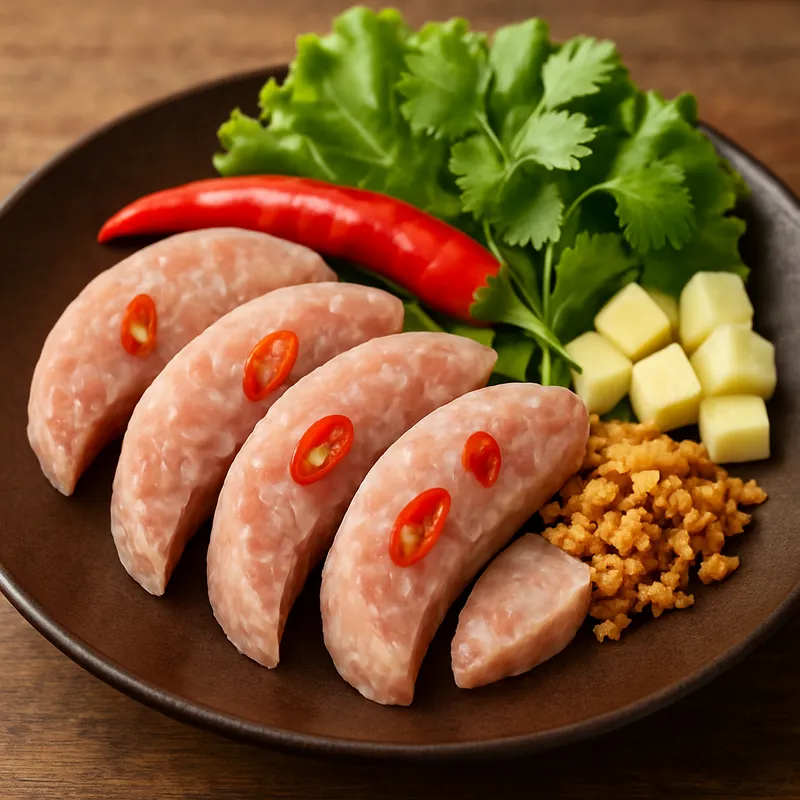 Naem Moo Isan (Fermentiertes Schweinefleisch Isan)