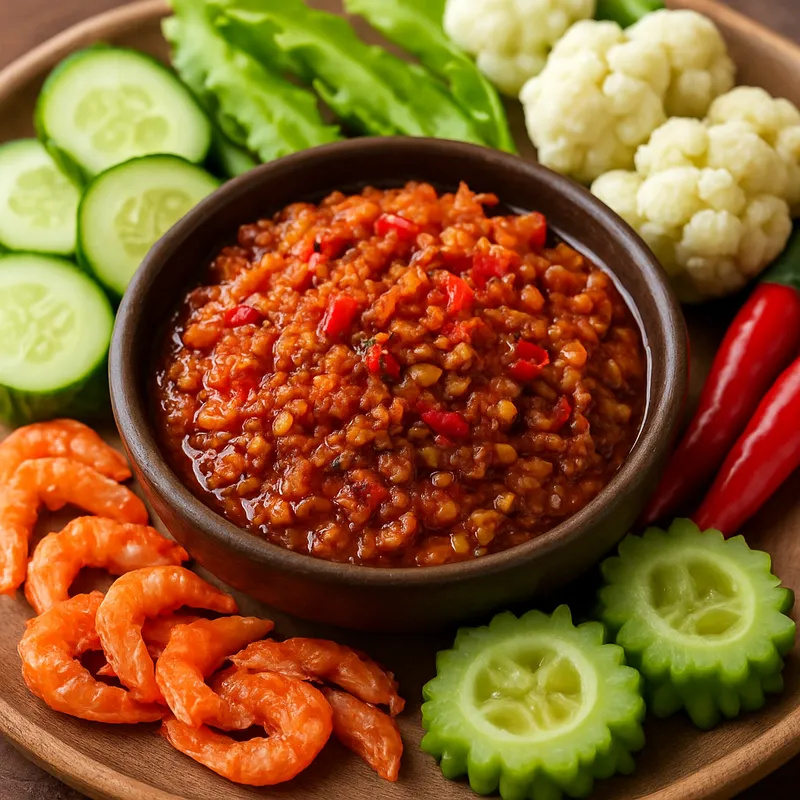 Nam Prik Goong Siap (Getrocknete Garnelen-Chili-Dip)