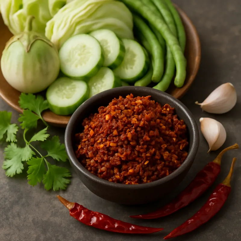 Nam Prik Haeng (Nordthailändischer trockener Chilidip)