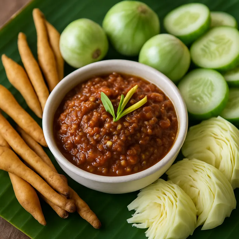 Nam Prik Kra Chai (Fingerroot-Chilidip)