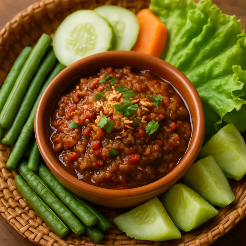 Nam Prik Long Ruea (Kokos-Chili-Dip)