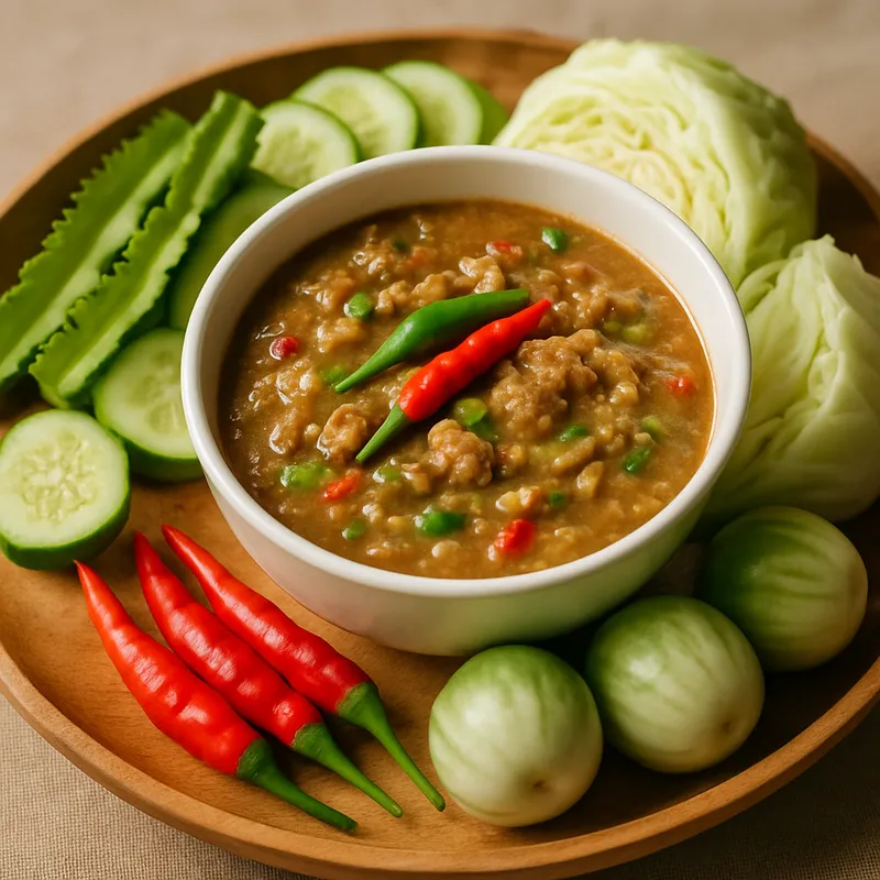 Nam Prik Pla Ra (Fermentierter Fisch-Chili-Dip)