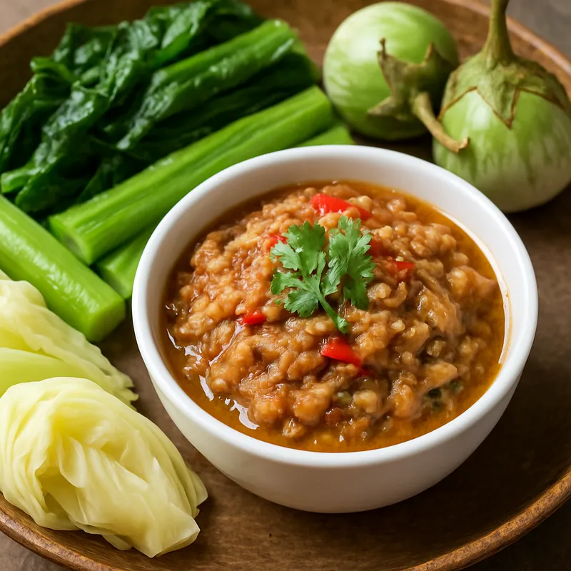 Nam Prik Pla Yang (Gegrillter Fisch-Chili-Dip)