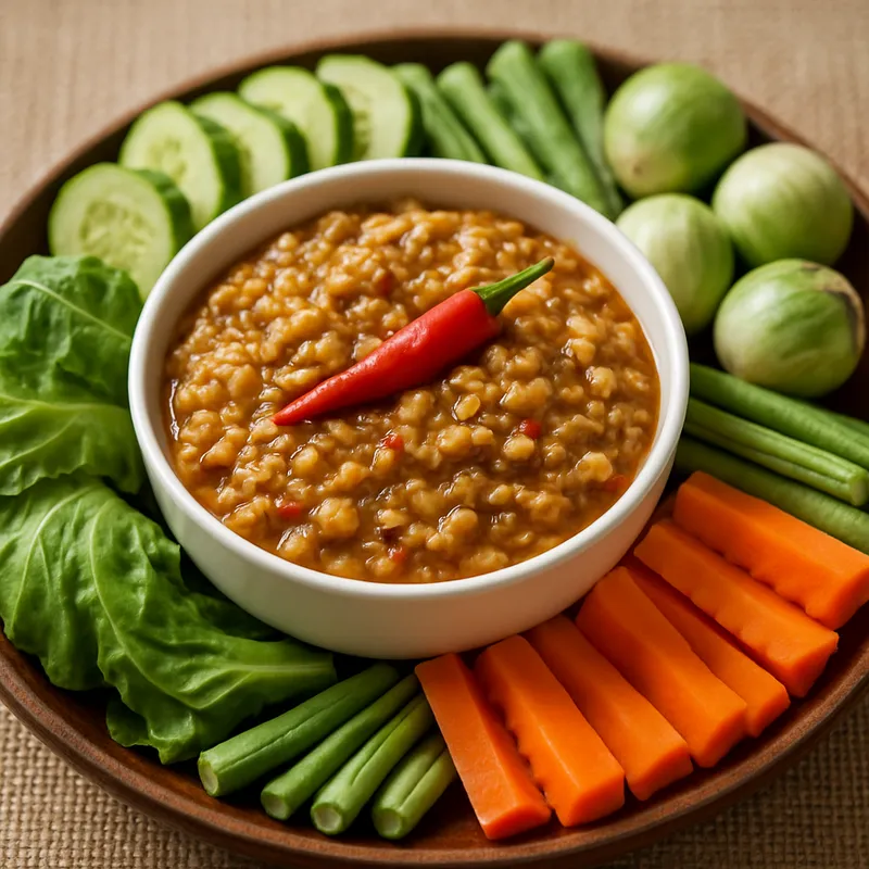Nam Prik Tao Jeow (Sojaböhnchen-Chili-Dip)