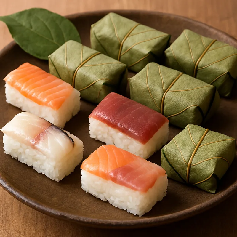 Nara Kakinoha Sushi (Kakiblatt-Sushi)