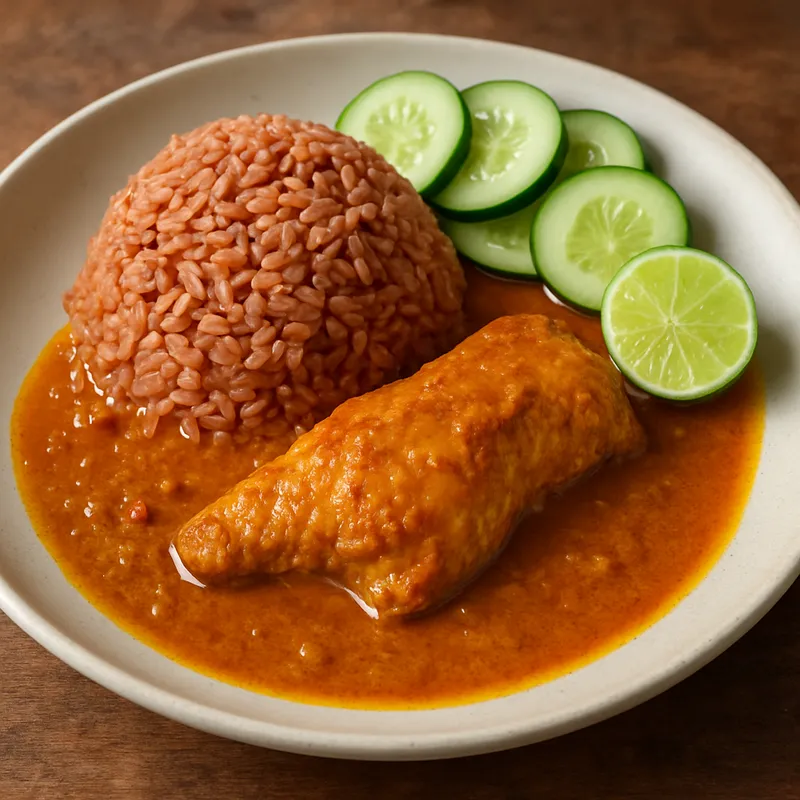 Nasi Daeng Südthailändisches Rotes Reiscurry