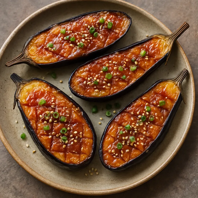 Nasu Dengaku (Aubergine mit Misoglasur)