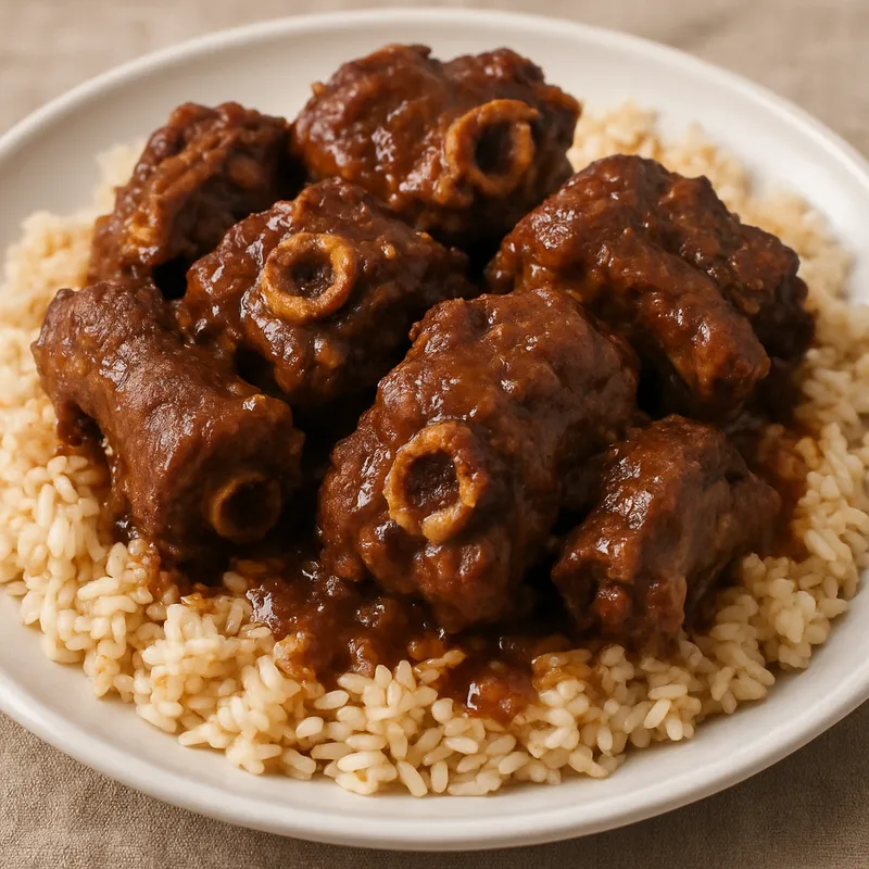 Schweinenacken mit Reis