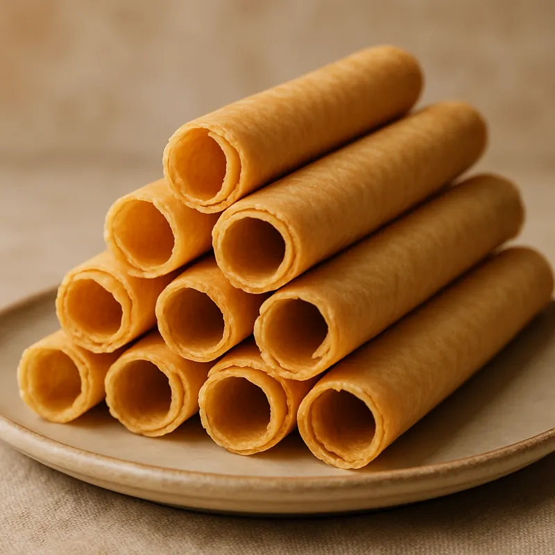 Neulas (Katalanische Waffelröllchen)