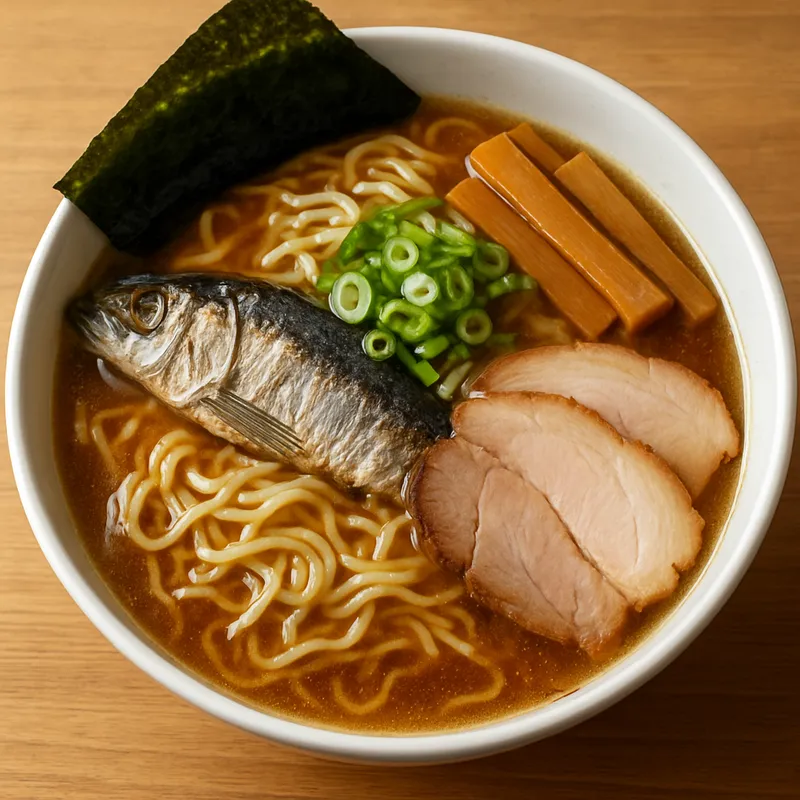 Niboshi Ramen (Sardinenbrühe)