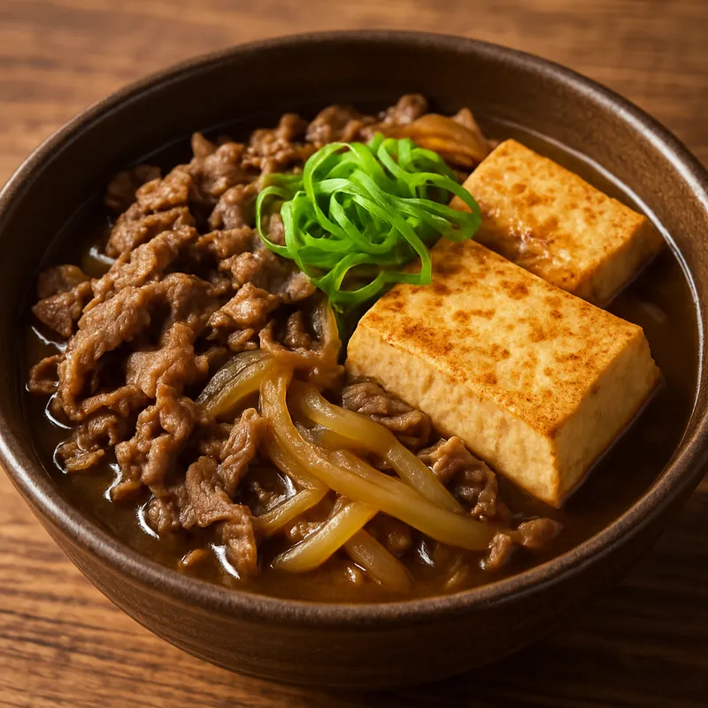 Niku Dofu (Fleisch-Tofu-Eintopf)