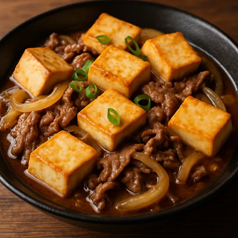 Niku Tofu (Fleisch und Tofu)