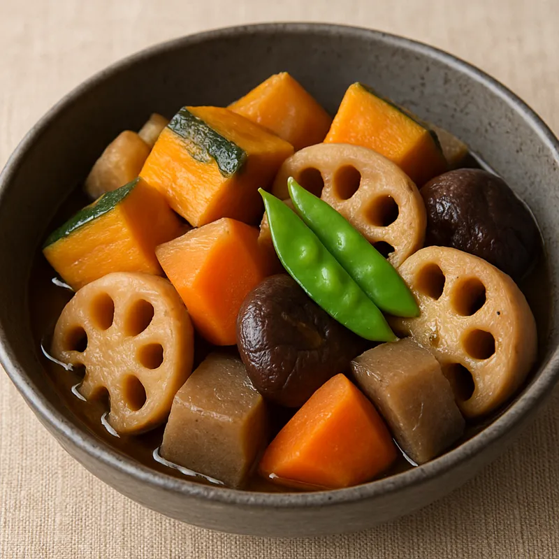 Nimono (Gedünstetes Gemüse nach japanischer Art)