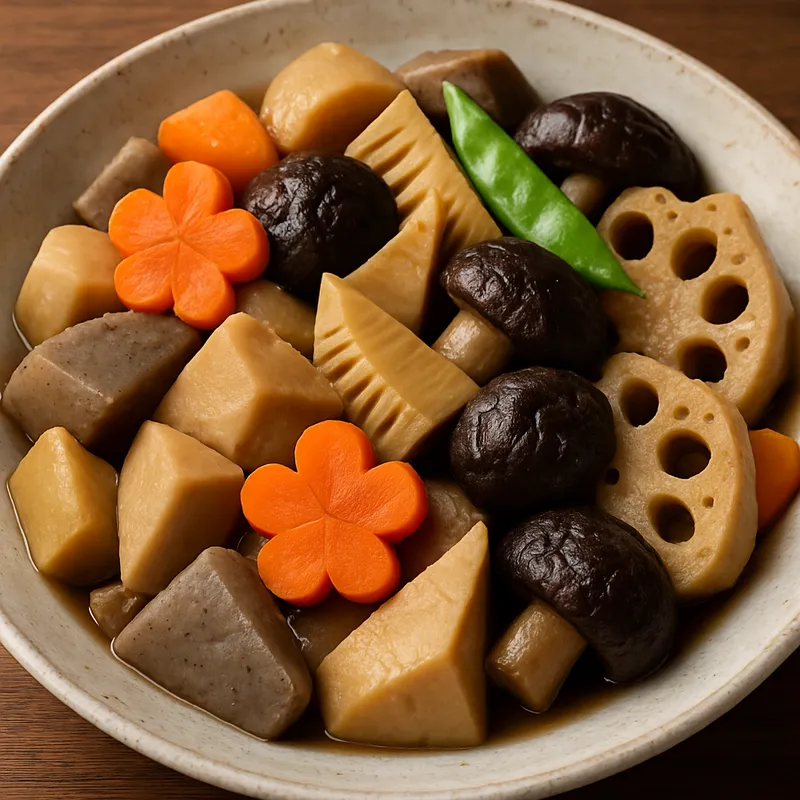 Nishime (Gedünstetes Gemüse zum Neujahr)