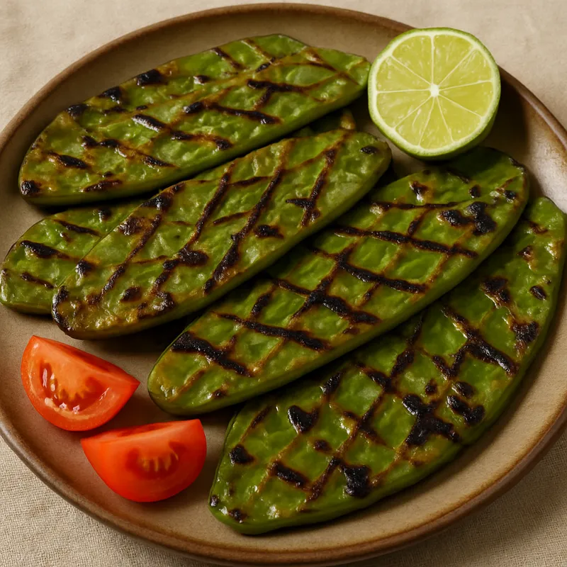 Nopales Asados (Gegrillter Kaktus)