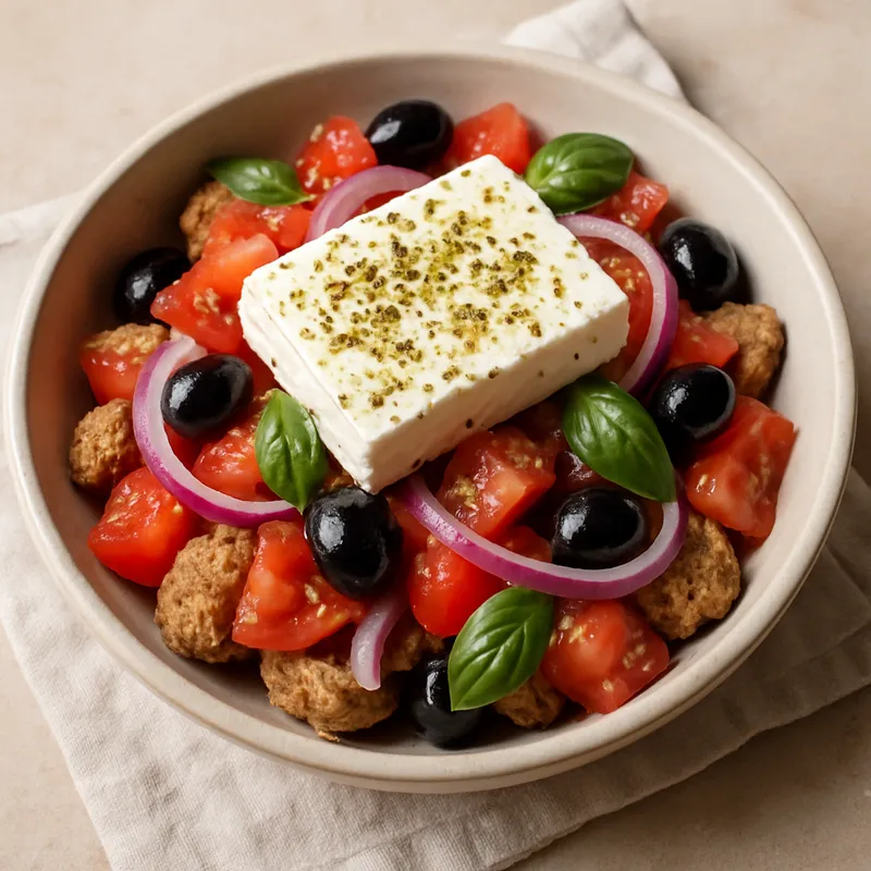 Ntakos (Kretischer Gerstenzwieback-Salat)