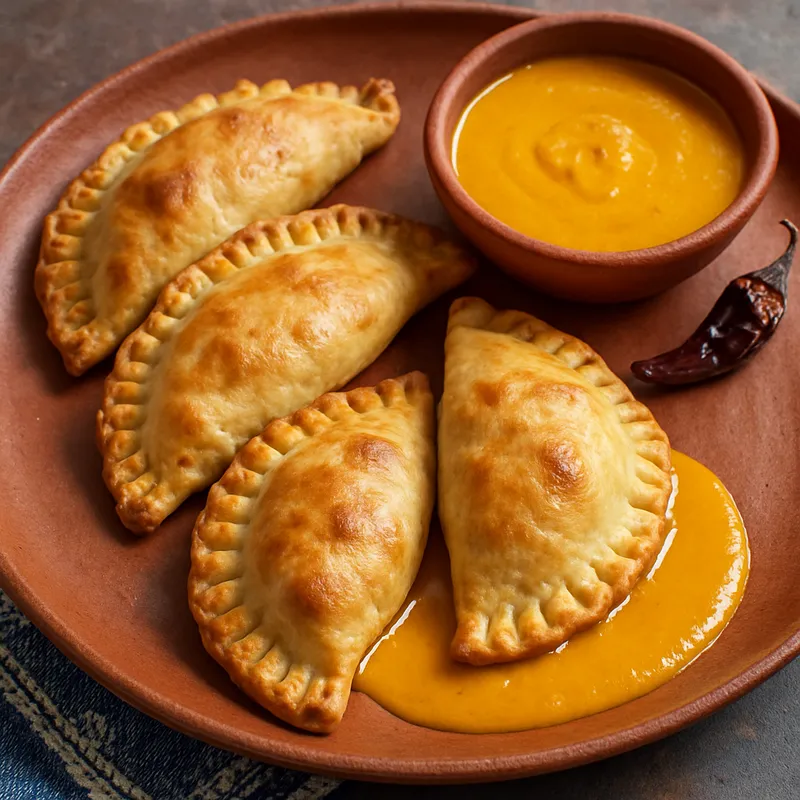 Oaxacanische Empanadas mit Amarillo-Sauce