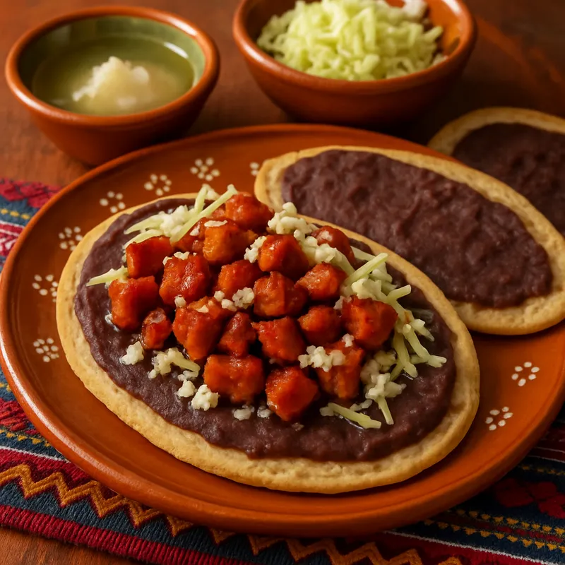 Oaxacanische Memelitas mit Schweineschmalz
