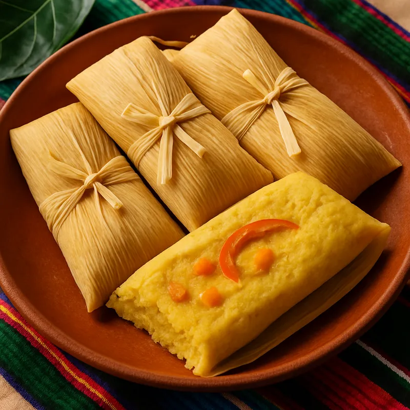 Oaxacanische Tamales de Amarillo (Gelbe Tamales aus Oaxaca)