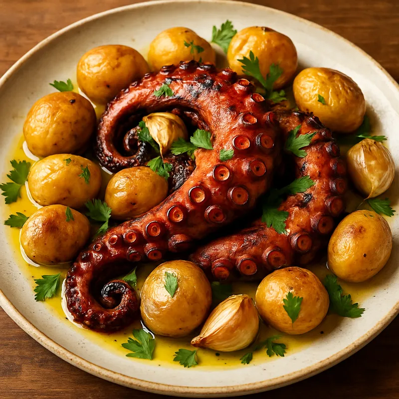 Tintenfisch nach Lagareiro-Art