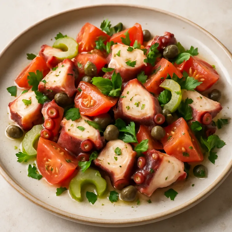 Tintenfischsalat mit Kapern
