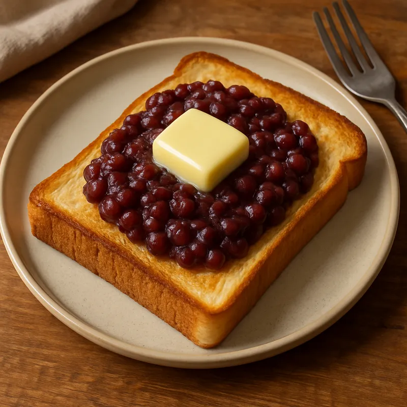Ogura Toast (Nagoya Rote-Bohnen-Toast)