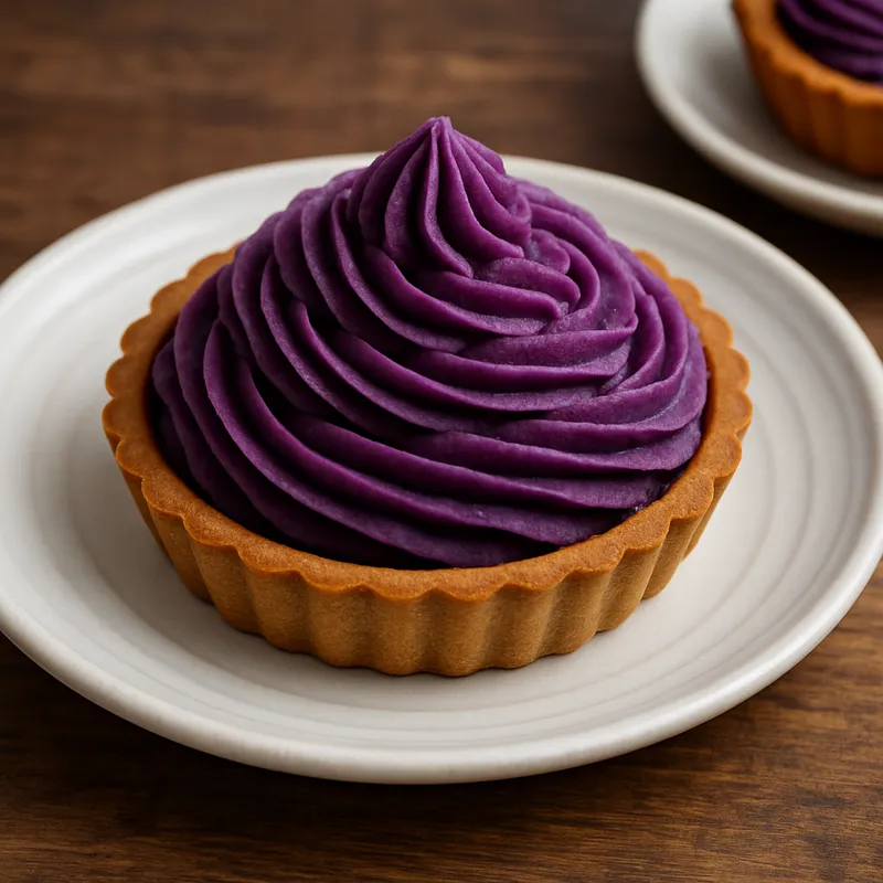 Okinawanische Lila Süßkartoffel-Tarte