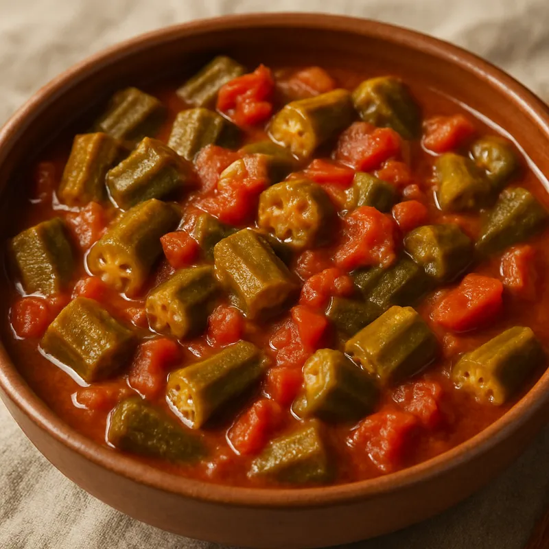 Okra-Tomaten-Eintopf