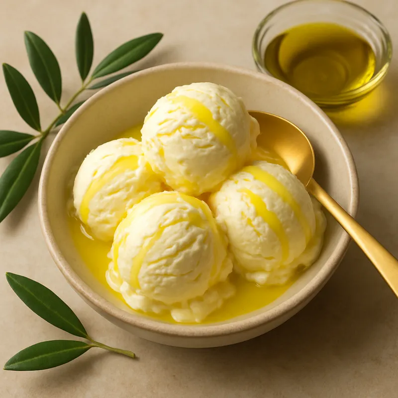 Olivenöl-Eis