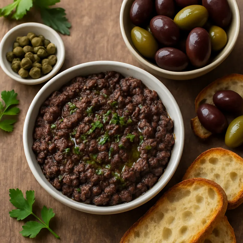 Oliventapenade auf griechische Art