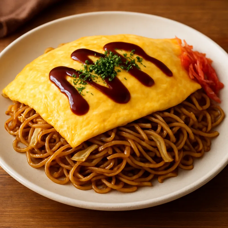 Omu-Soba (Omelette Yakisoba)