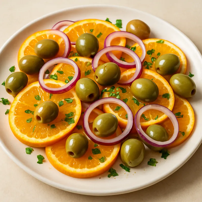 Orangen-Oliven-Salat aus der Algarve