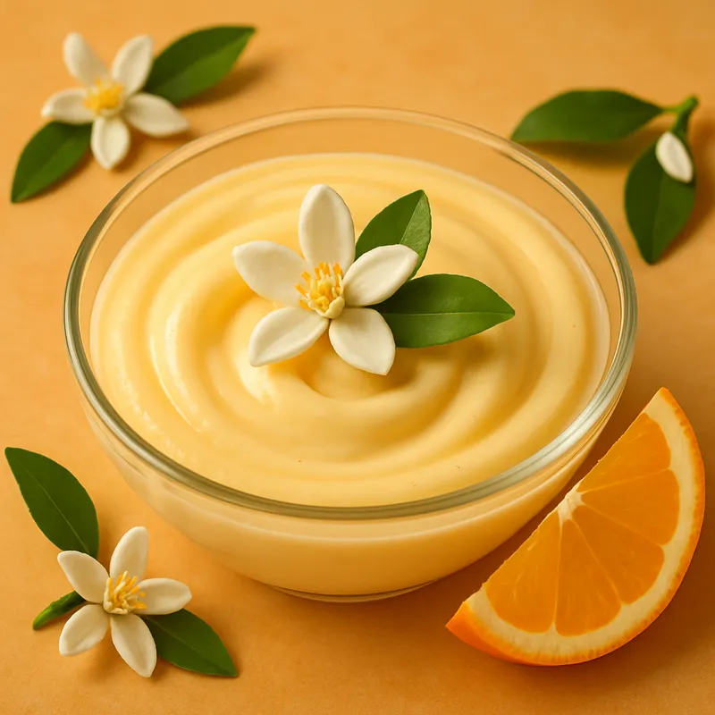 Orangenblüten-Pudding
