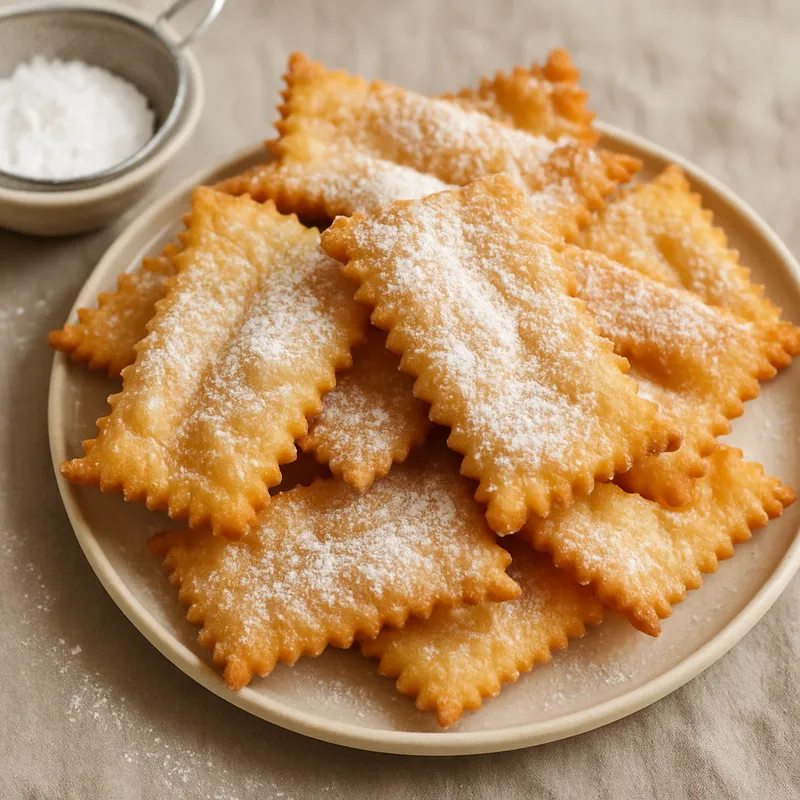 Oreillettes (Knusprige Schmalzgebäck)