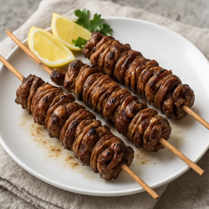 Oster-Kokoretsi (Griechische Lamminnereien-Spieße)