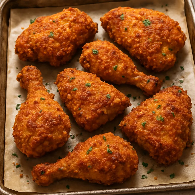 Ofengebratenes Hähnchen