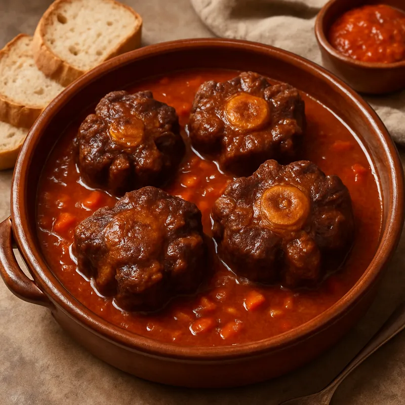 Ochsenschwanzragout nach Córdobaner Art (Rabo de Toro Cordobés)