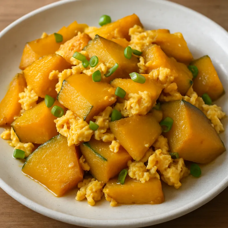 Pad Fak Thong – Gebratener Kürbis mit Ei