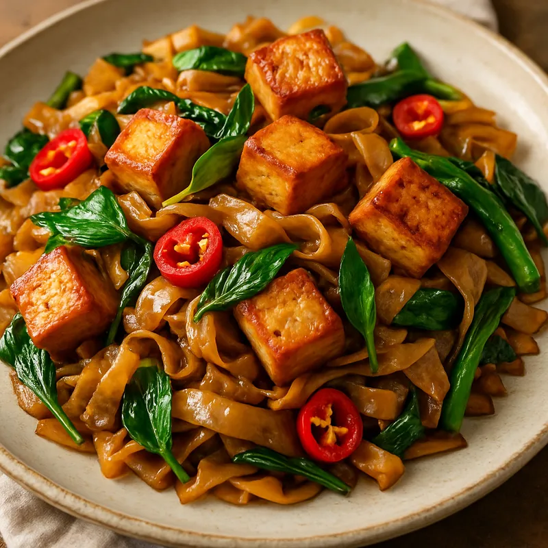 Pad Kee Mao mit Tofu