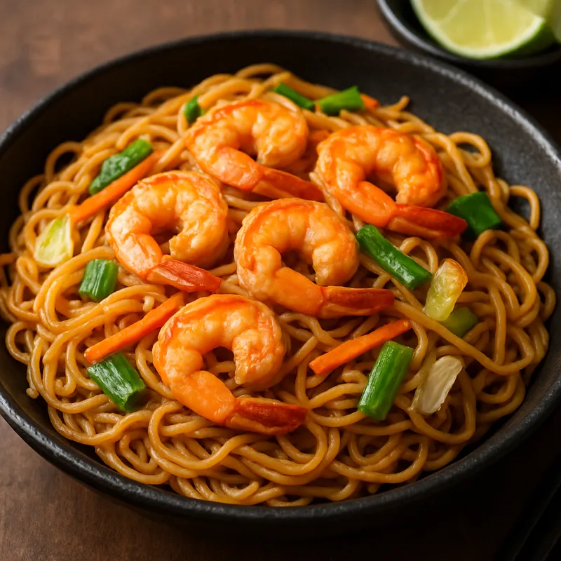 Pad Mee Sua (Gebratene Weizennudeln)