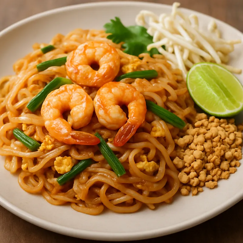 Pad Thai gebratene Reisnudeln