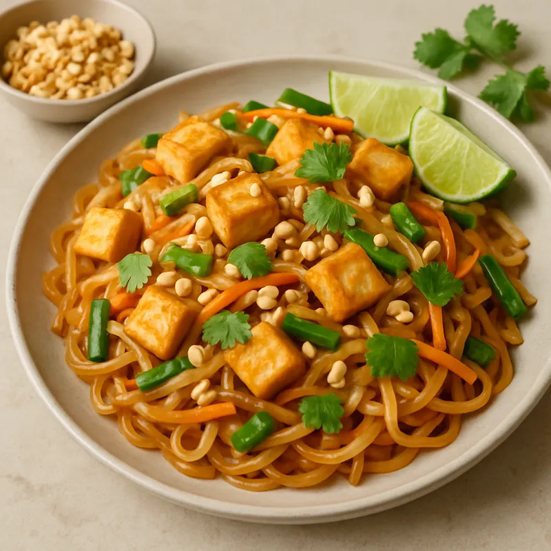 Pad Thai mit Tofu (Vegetarisch)