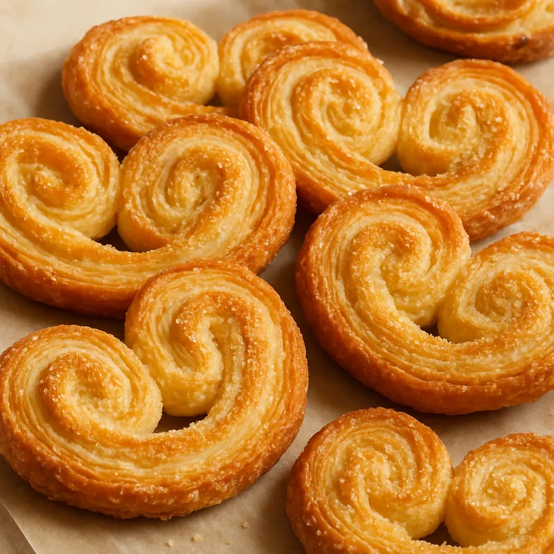 Palmiers (Blätterteig-Zucker-Gebäck)