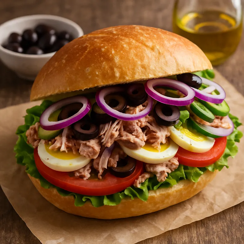Pan Bagnat (Niçoise-Sandwich)