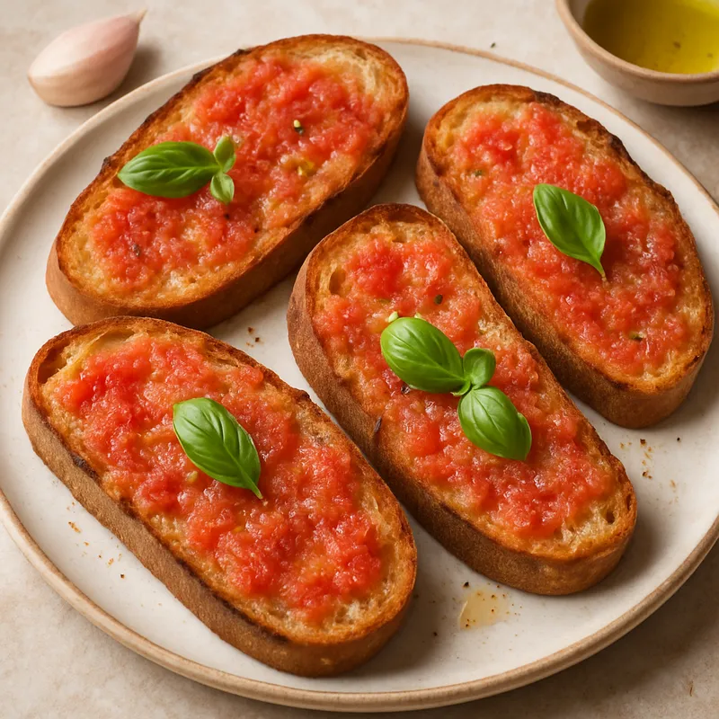 Pan Con Tomate (Brot mit Tomate auf katalanische Art)
