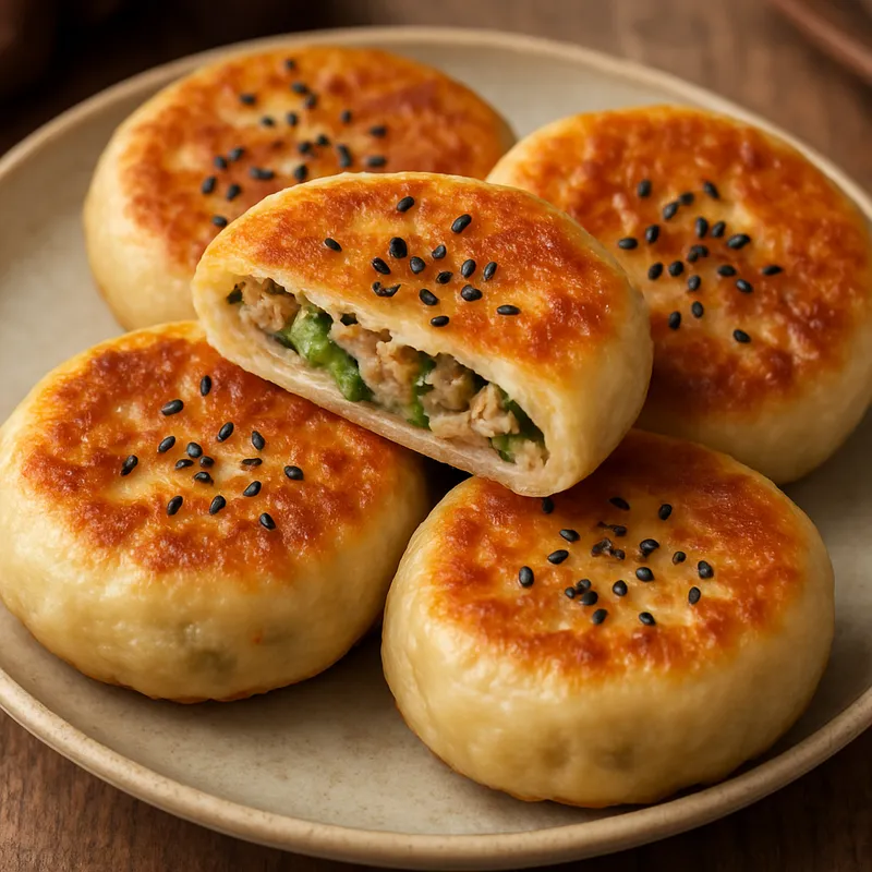 Pan De Mei (Chinesischer gebratener Reiskuchen)