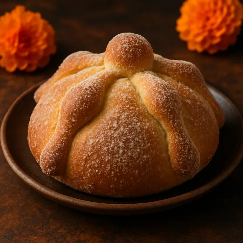 Pan De Muerto Traditionell (Brot der Toten)