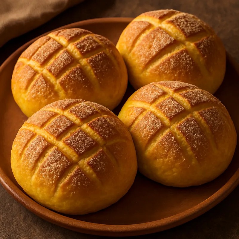 Pan De Yema (Eierdotter-Brot aus Oaxaca)