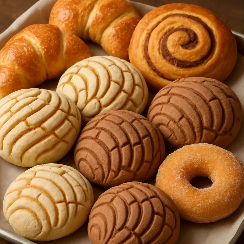 Pan Dulce Sortiment (Süßes Brot)
